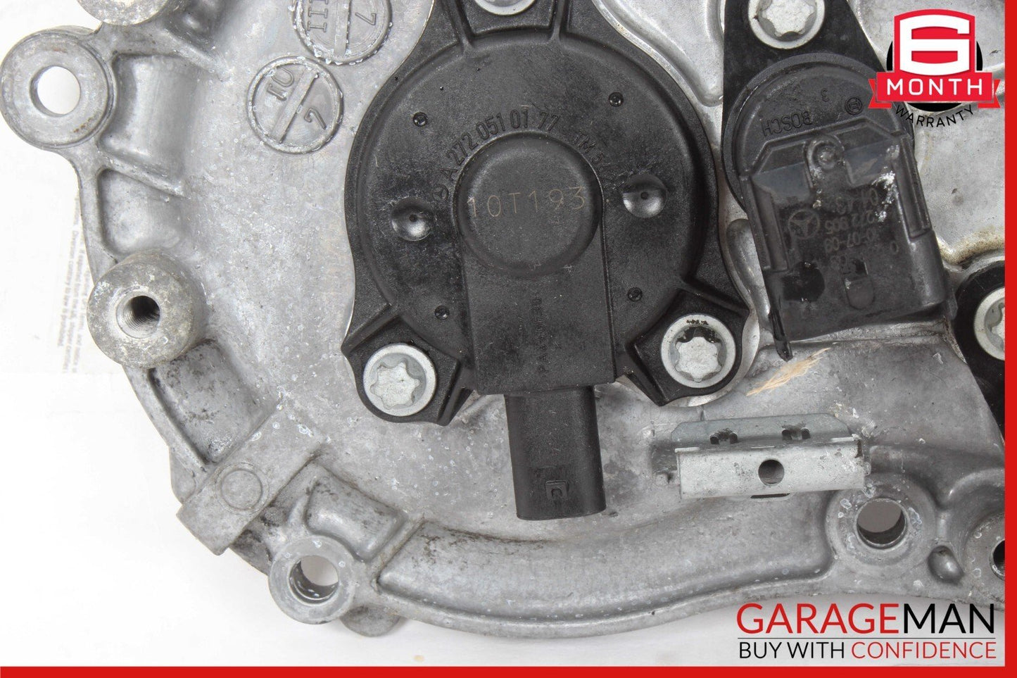 05-13 Mercedes W204 C300 E550 Front Left Side Engine Timing Chain Cover Plate OEM