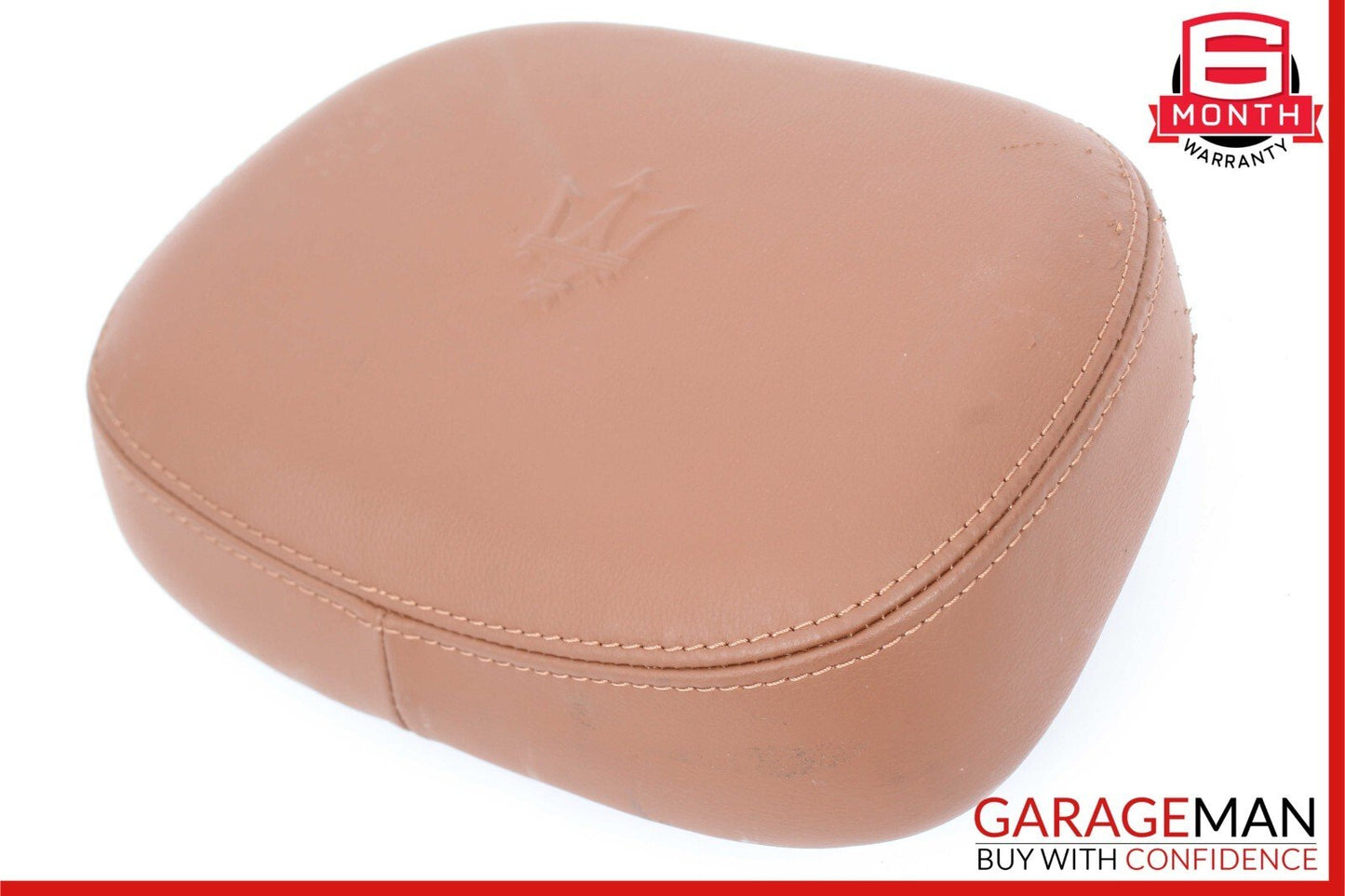 14-17 Maserati Ghibli Front Right / Left Seat Headrest Head Rest Brown
