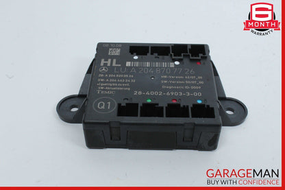 09-12 Mercedes X204 GLK350 4MATIC Rear Left Side Door Control Module Unit OEM