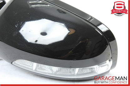 07-09 Mercedes W211 E550 E350 Front Left Side Mirror Door Rear View Black OEM
