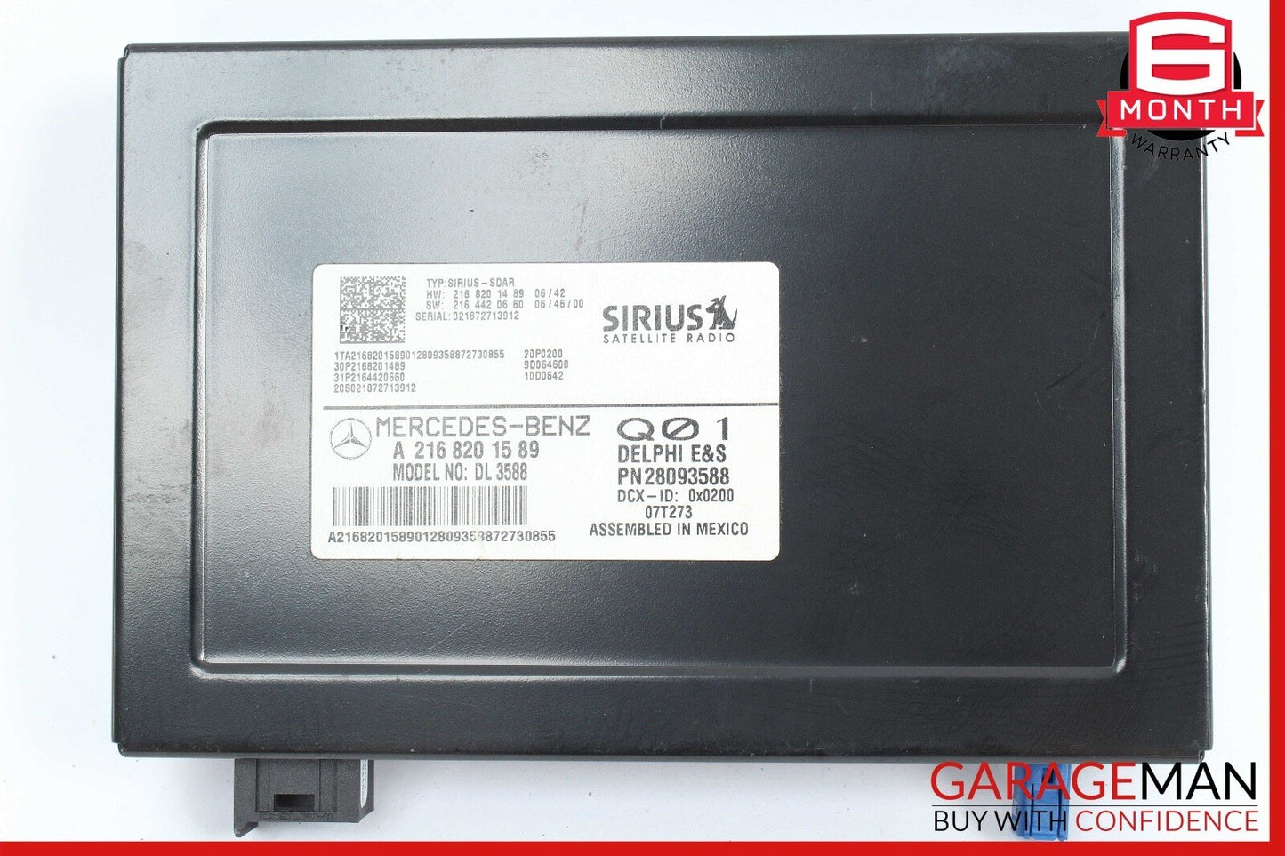 07-09 Mercedes W204 C300 C350 Sirius Satellite Radio Module Receiver OEM