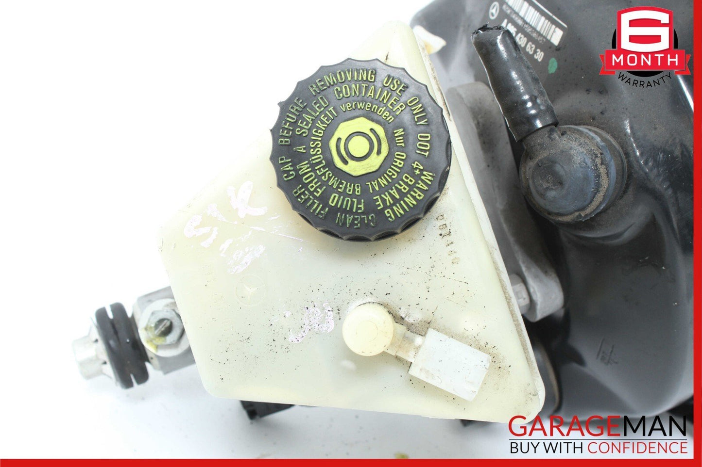 05-11 Mercedes R171 SLK350 Power Brake Booster Master Cylinder Assembly