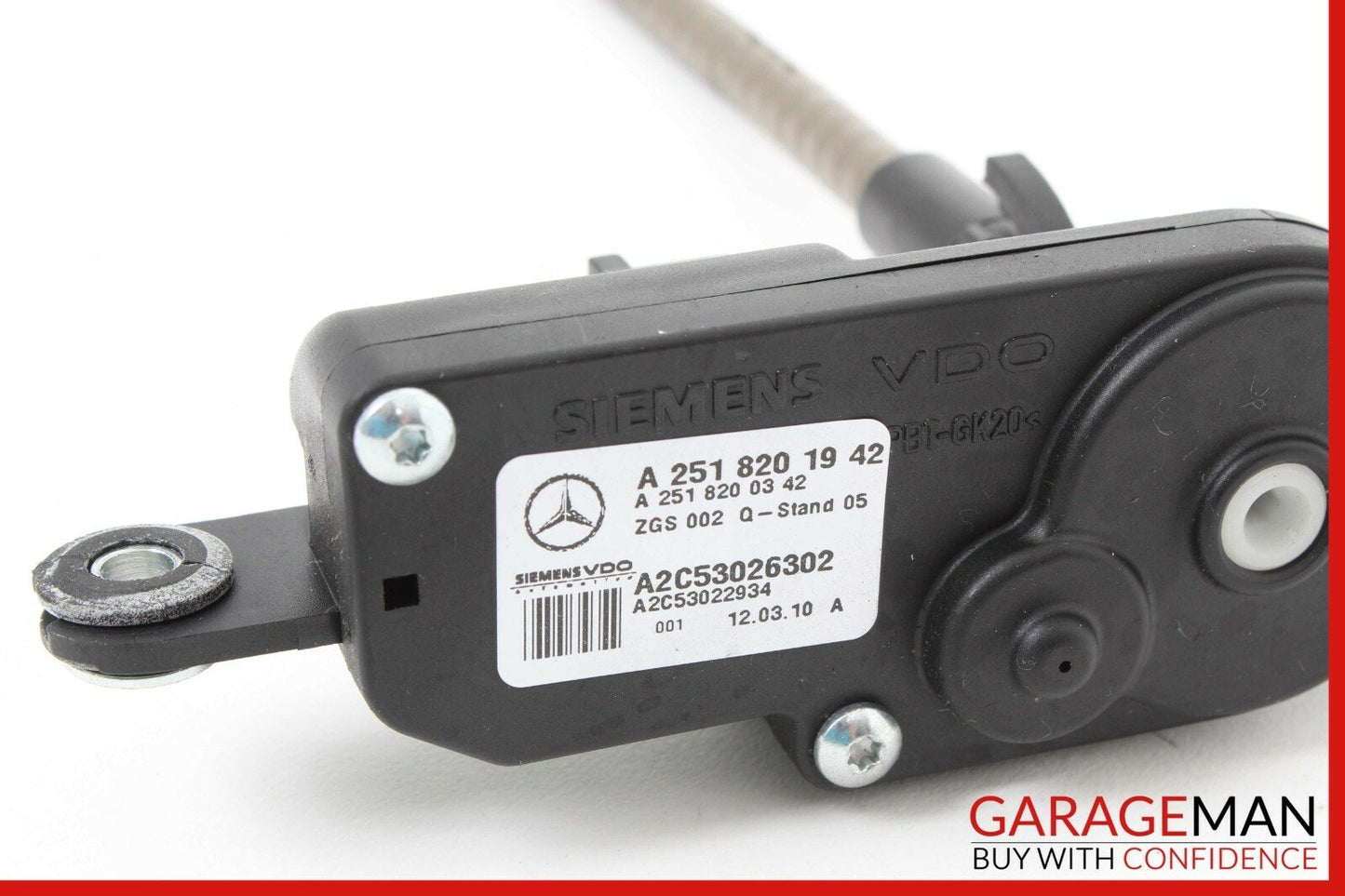 06-12 Mercedes W251 R350 R550 Rear Left Driver Side Quarter Glass Window Motor