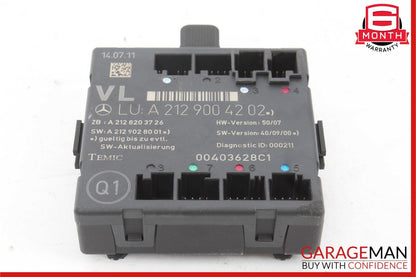 08-18 Mercedes E350 E400 C250 SLK350 Front Left Side Door Control Module Unit