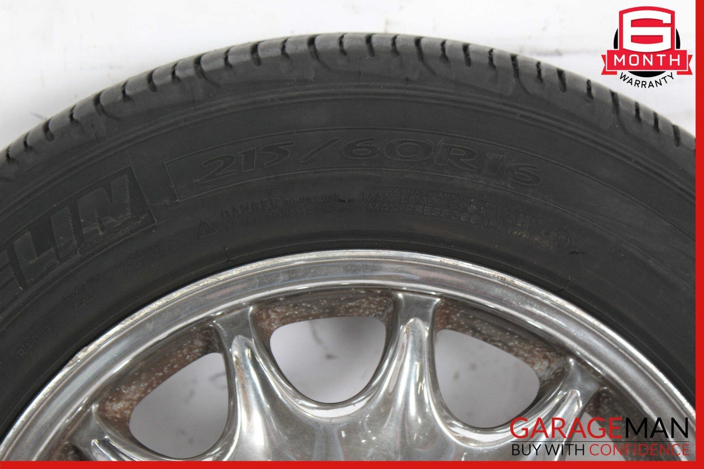 90-02 Mercedes R129 SL320 SL500 SL600 8 x 16 R16 Wheel Tire Rim Chrome OEM