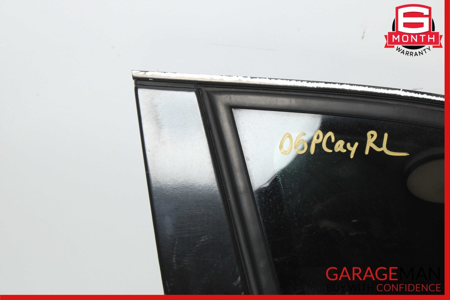 03-10 Porsche Cayenne Turbo 955 Rear Left Driver Door Quarter Window Glass OEM