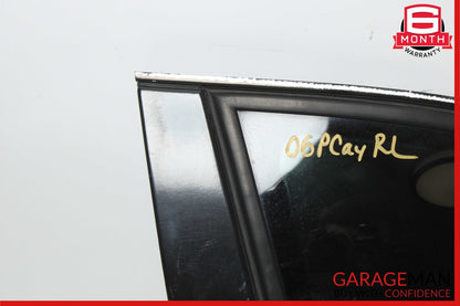 03-10 Porsche Cayenne Turbo 955 Rear Left Driver Door Quarter Window Glass OEM