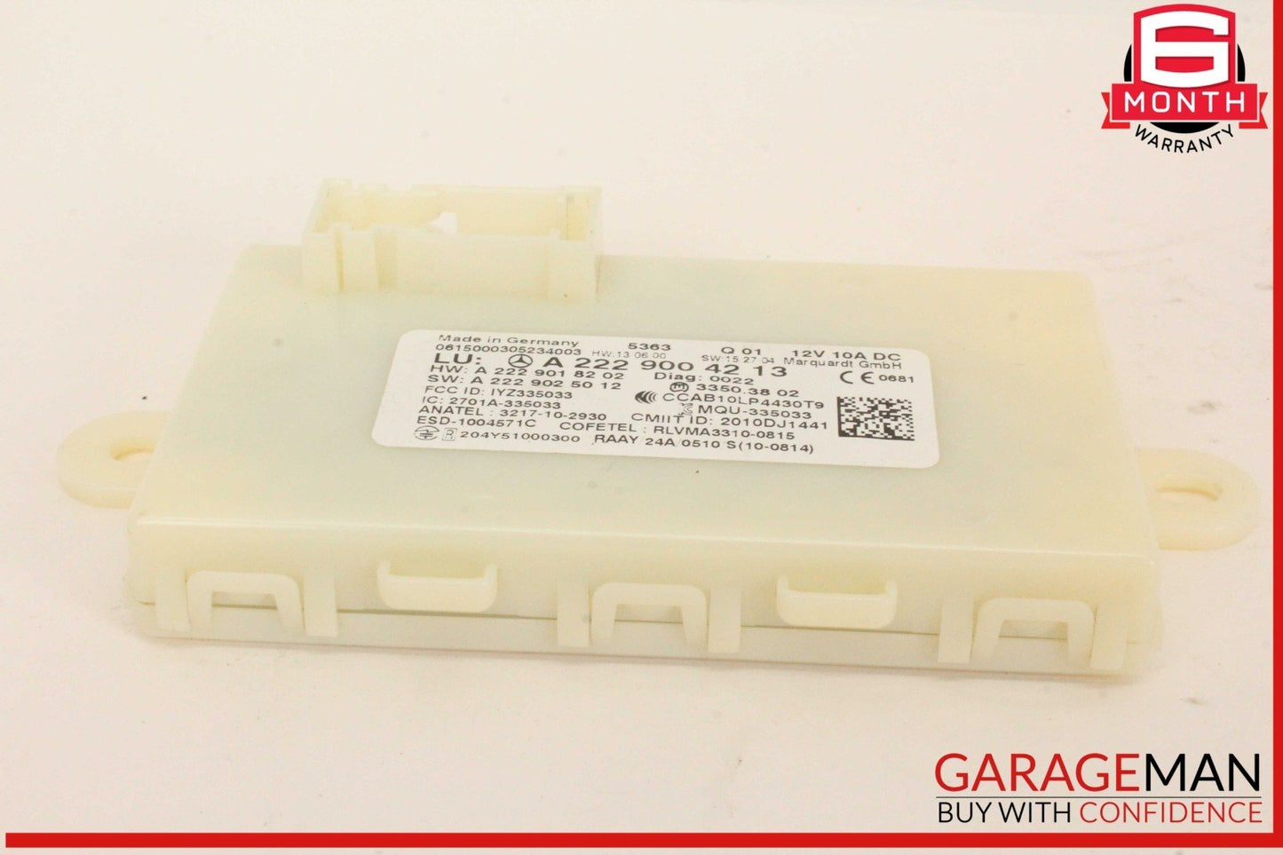 14-19 Mercedes W205 C300 S550 GLC350 Keyless Go Entry Control Module Unit OEM