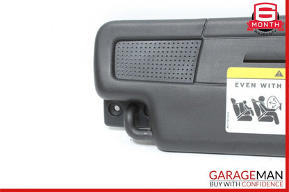 05-11 Mercedes R171 SLK350 Front Left Driver Sun Visor Sunvisor Shade Black OEM