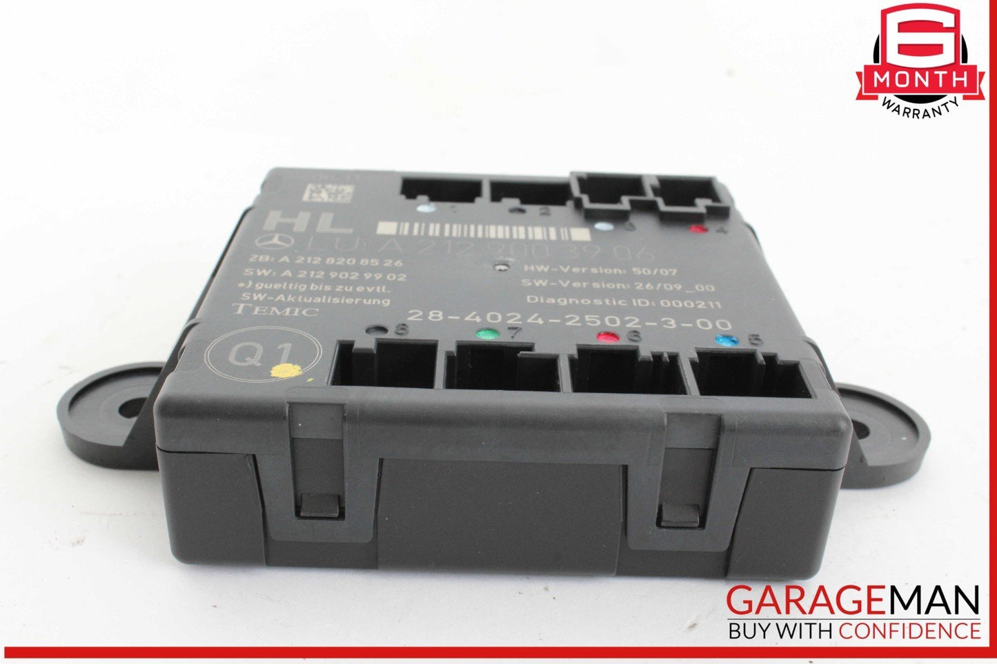 08-18 Mercedes W204 C250 E350 Rear Left Side Door Control Module 2129003906 OEM