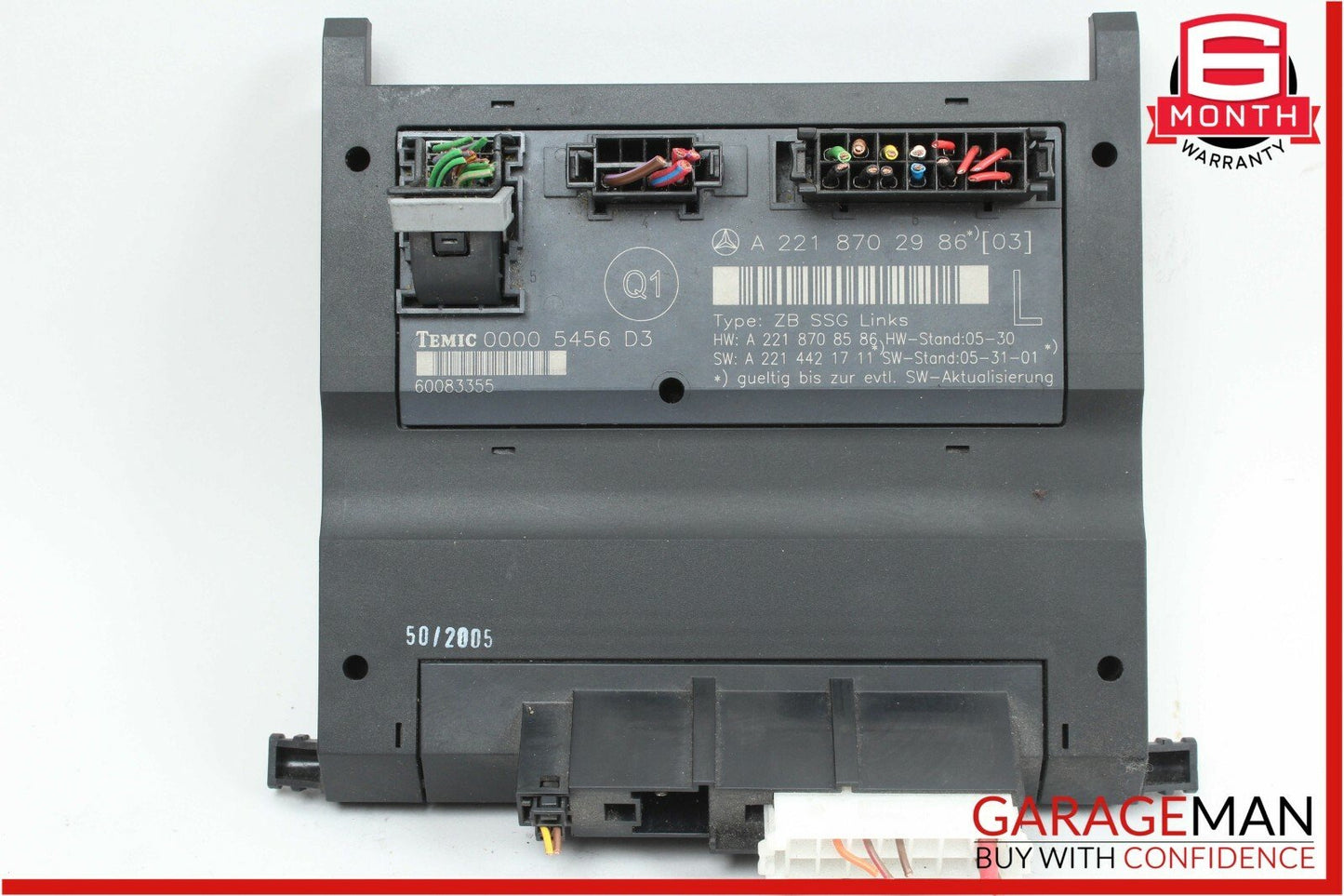 07-13 Mercedes W221 S600 S550 Front Left Side Seat Controller Module Unit