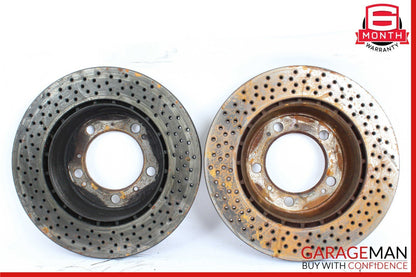 05-12 Porsche Cayman 987 Front Right & Left Drilled Brake Rotor Disc Set OEM