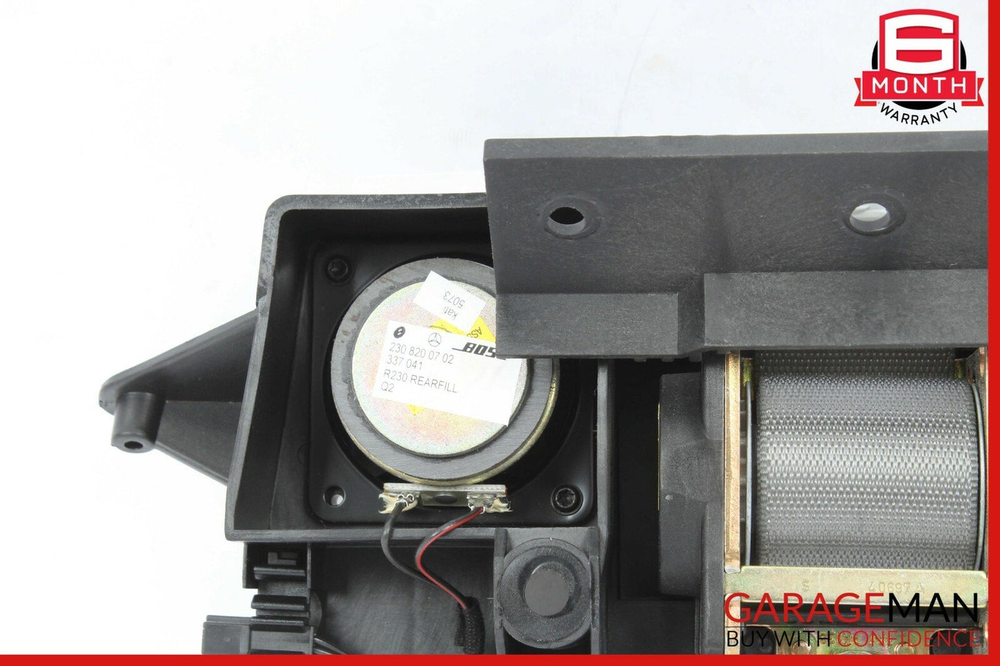 03-08 Mercedes R230 SL500 SL600 Rear Right Speaker Luggage Seatbelt Retractor
