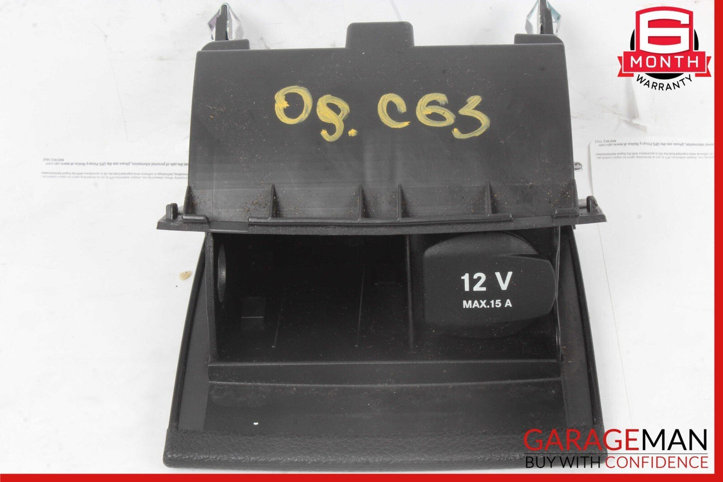 08-17 Mercedes W204 C63 AMG C250 C300 Rear Center Console Ashtray Ash Tray OEM