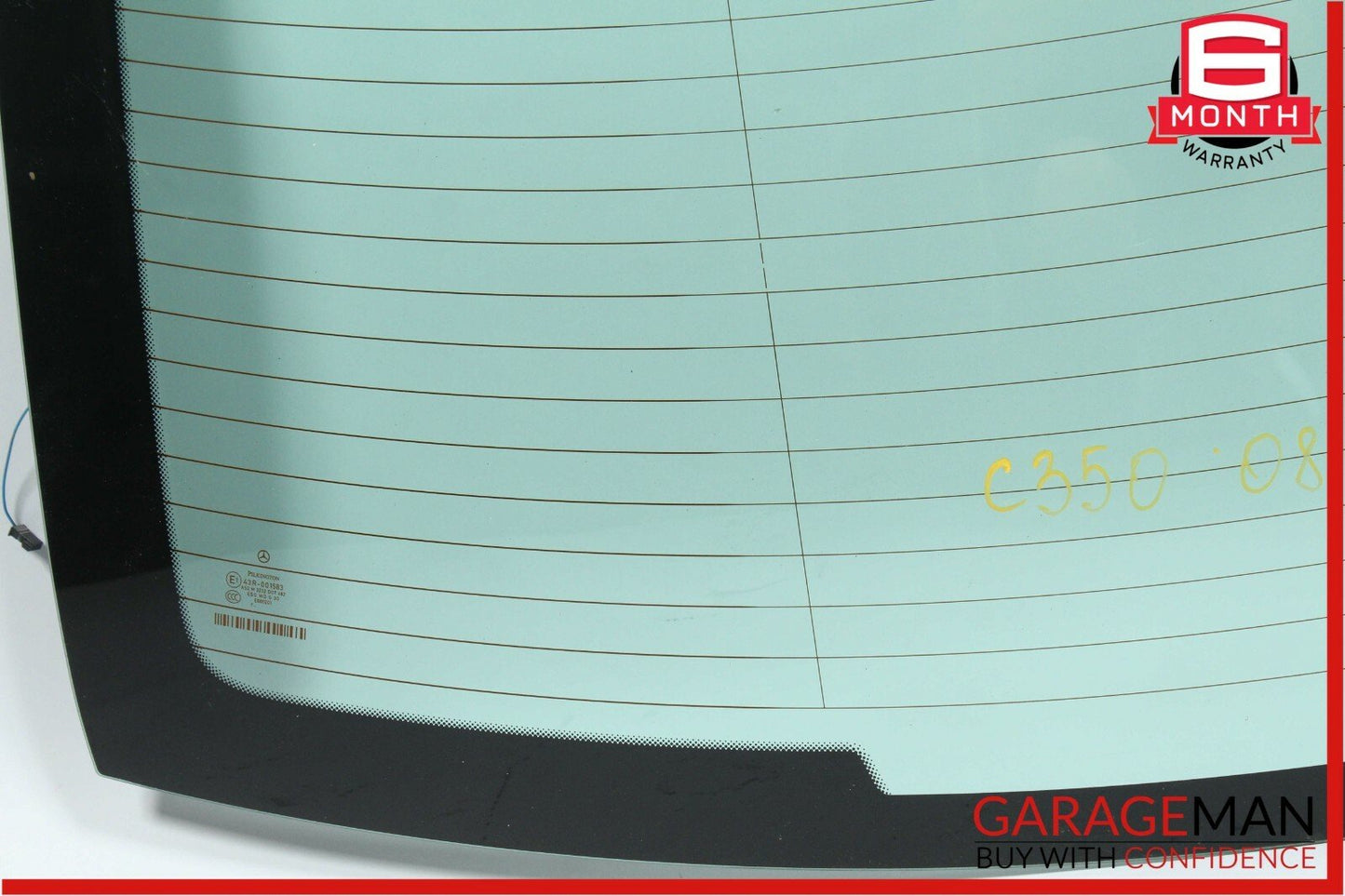 08-11 Mercedes W204 C350 Pilkington Rear Windshield Window Glass Panel OEM