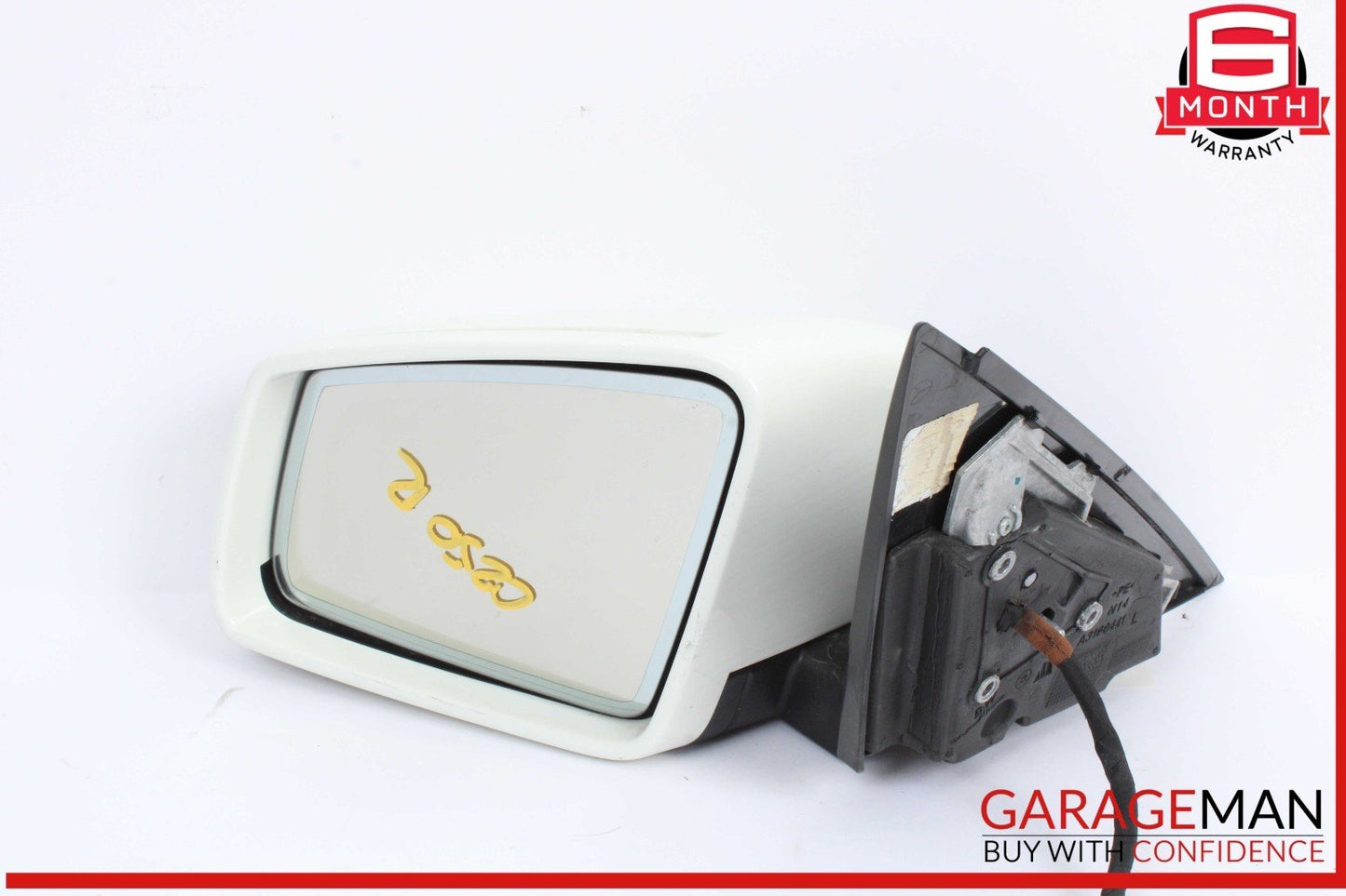 12-14 Mercedes W204 C250 Front Left Driver Side Door Rear View Mirror White OEM