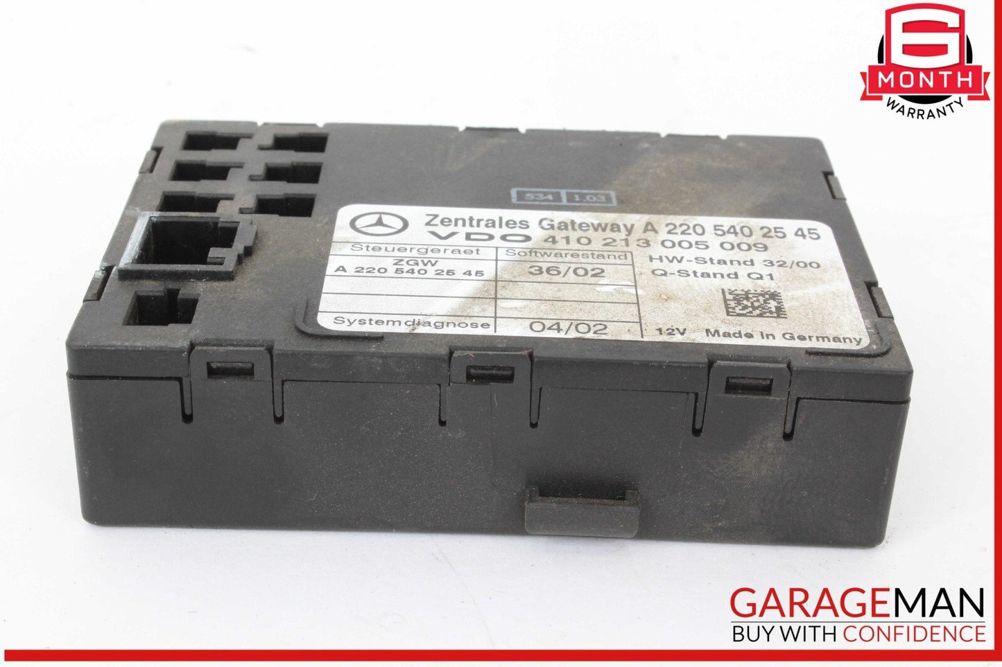 03-11 Mercedes W220 S55 AMG E550 Central Gateway Control Module OEM