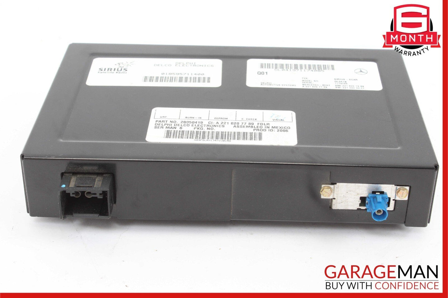 07-14 Mercedes CL550 S350 S550 SLK350 Sirius Satellite Radio Module Receiver