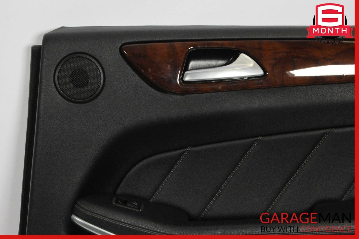 13-16 Mercedes X166 GL450 Rear Right Side Interior Door Panel Cover Trim Black