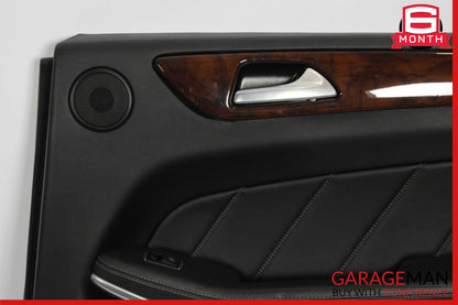 13-16 Mercedes X166 GL450 Rear Right Side Interior Door Panel Cover Trim Black