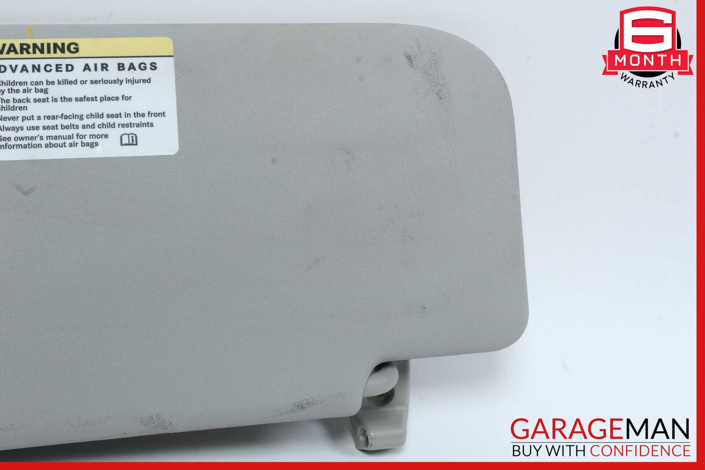 06-12 Mercedes X164 GL450 Front Right Passenger Side Sun Visor Sunvisor Gray OEM