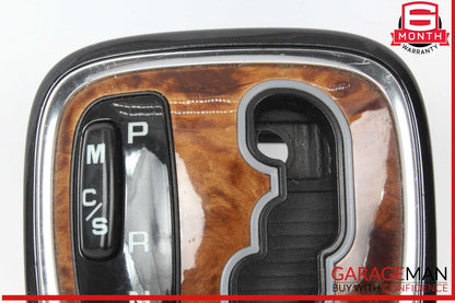 03-06 Mercedes W220 S55 S65 AMG Gear Shifter Bezel Trim Indicator Wood OEM