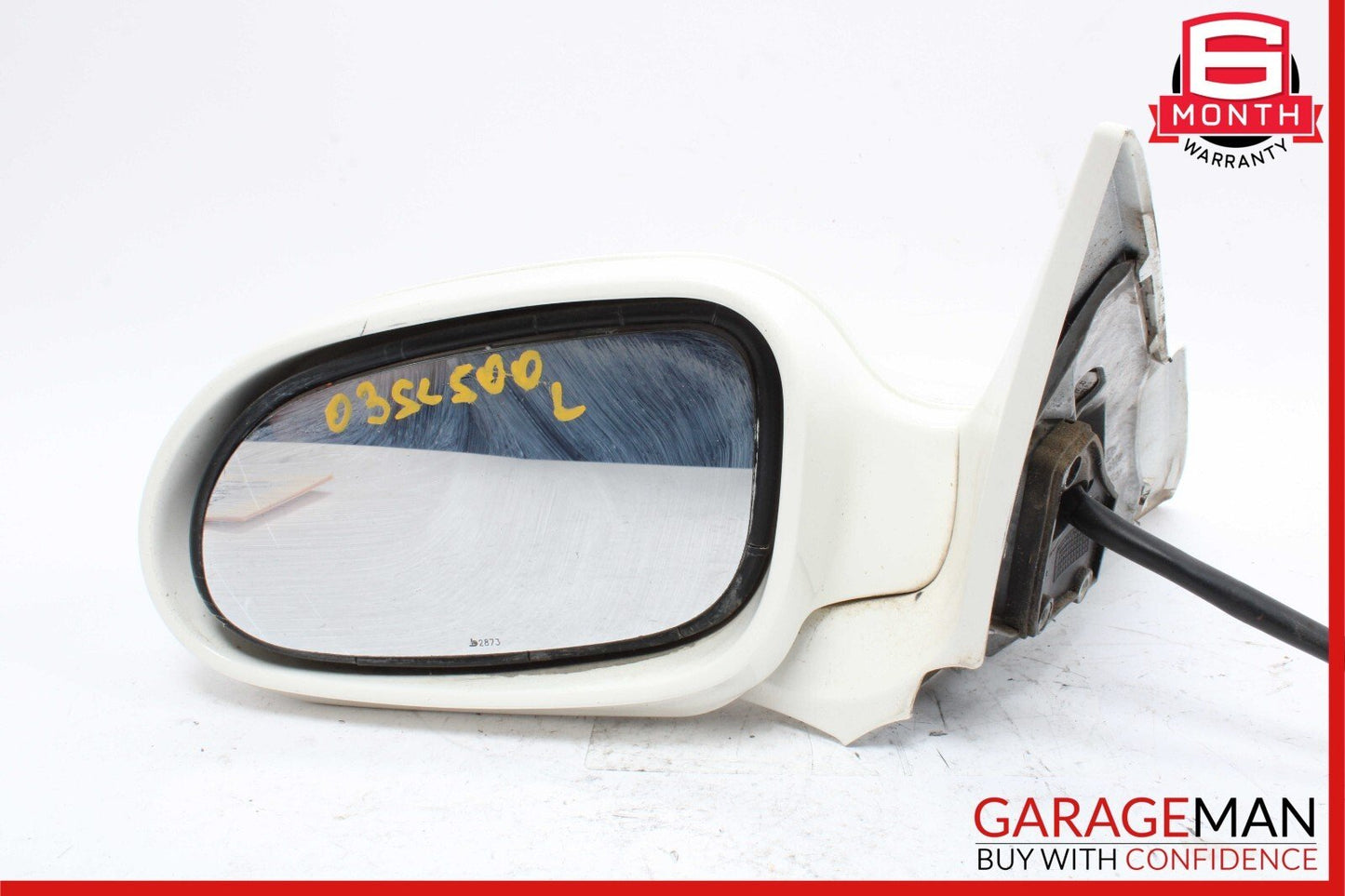 2003 Mercedes R230 SL500 SL55 AMG Front Left Side Rear View Door Mirror White