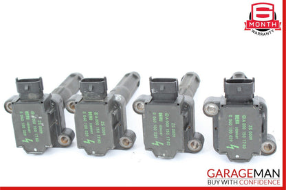 97-04  Mercedes R170 SLK230 Engine Ignition Coil Spark Plug Set of 4 Pc