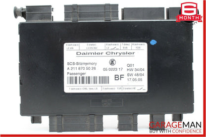 03-11 Mercedes W211 E350 CLS550 Front Right Seat Control Module OEM
