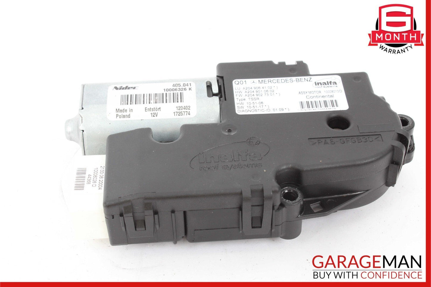 08-14 Mercedes X204 GLK250 GLK350 CL550 Panoramic Sunroof Sun Roof Motor OEM