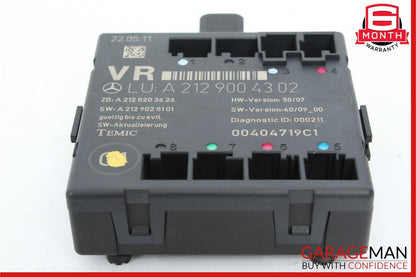 08-18 Mercedes W204 C250 Front Right Side Door Control Module  2129004302 OEM