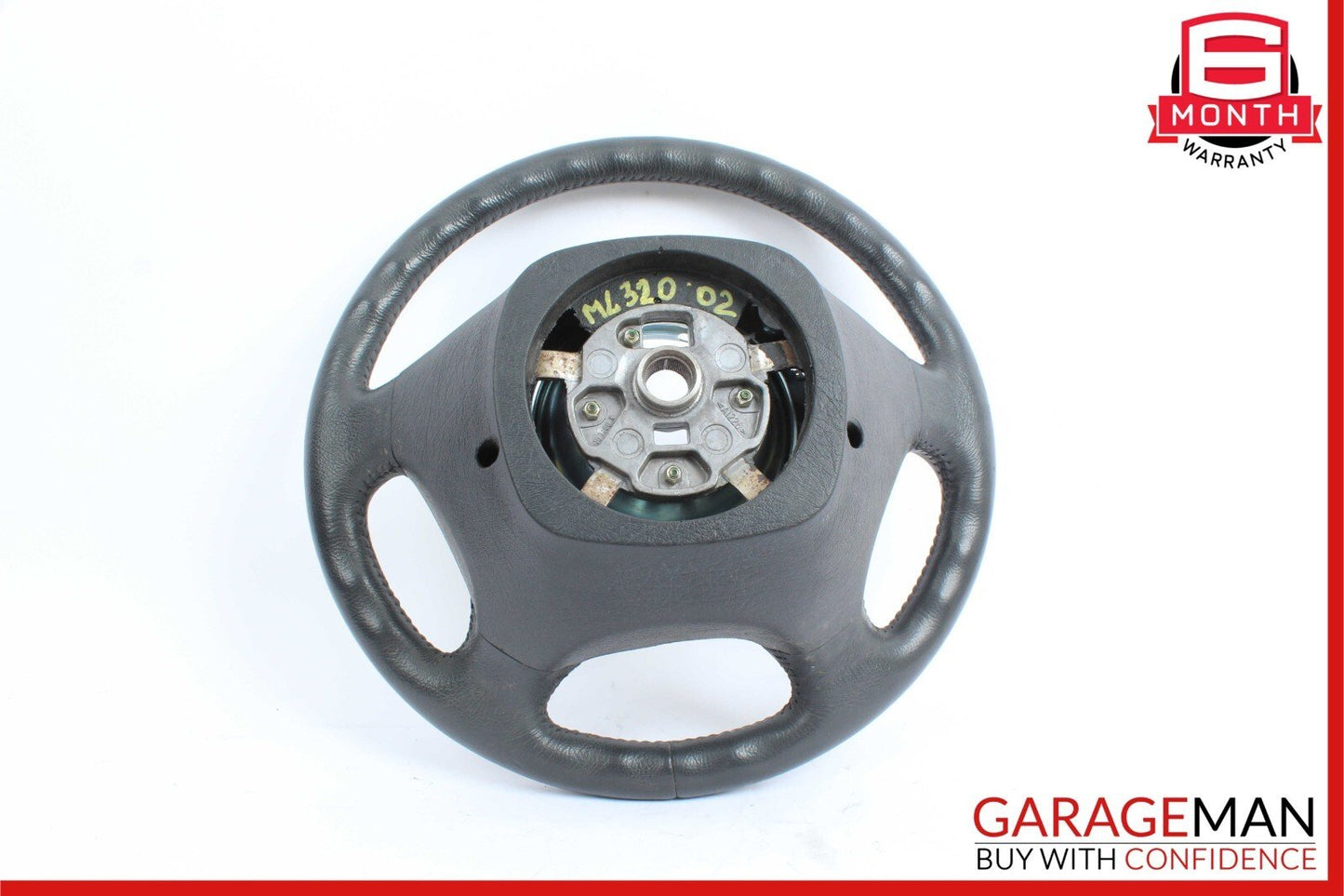 98-05 Mercedes W163 ML320 ML500 ML55 AMG 4 Spoke Steering Wheel Black OEM