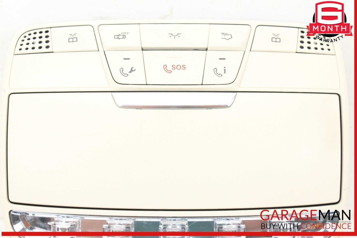 15-18 Mercedes W205 C300 Front Top Upper Overhead Dome Light Lamp Beige OEM