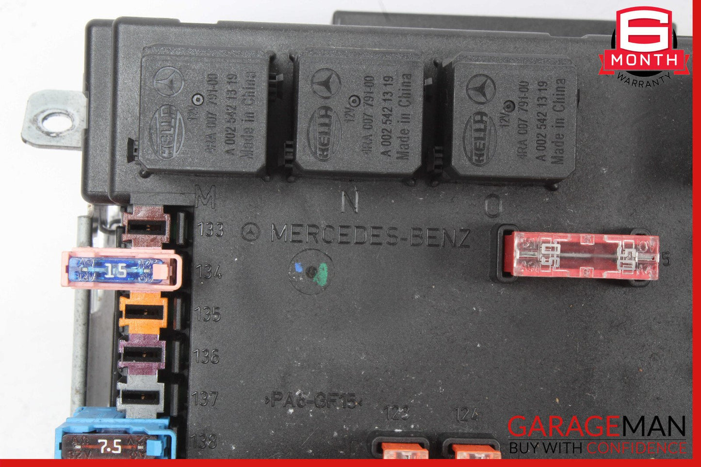 07-09 Mercedes W221 S63 CL550 Rear Trunk Fuse Box 2215405950 OEM