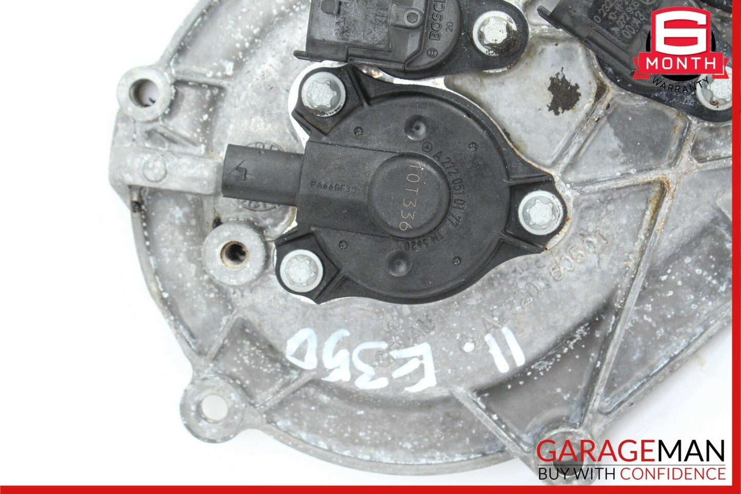 05-13 Mercedes W212 E350 Front Left Side Engine Timing Chain Cover Plate OEM
