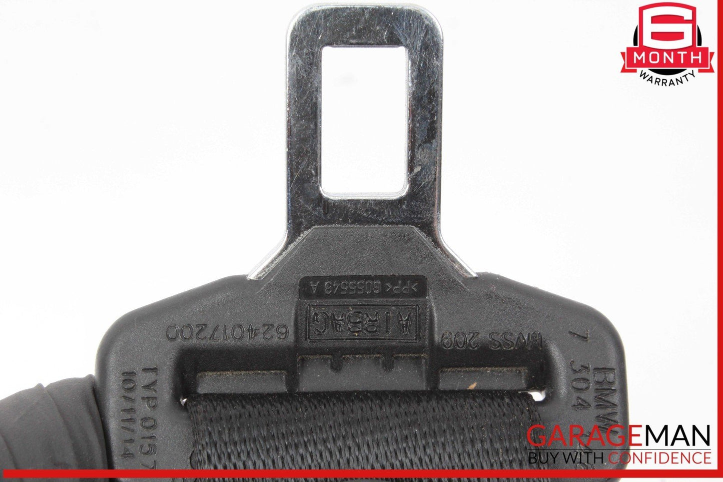 14-21 BMW i3 I01 Hybrid Front Right Passenger Side Seatbelt Seat Belt Black OEM
