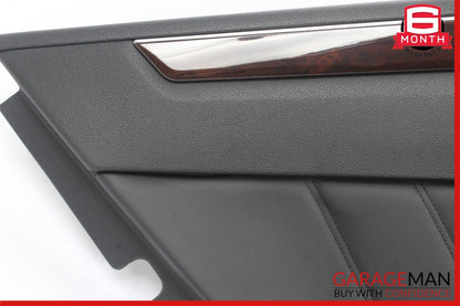 10-13 Mercedes W212 E350 E550 Rear Left Interior Door Panel Black OEM