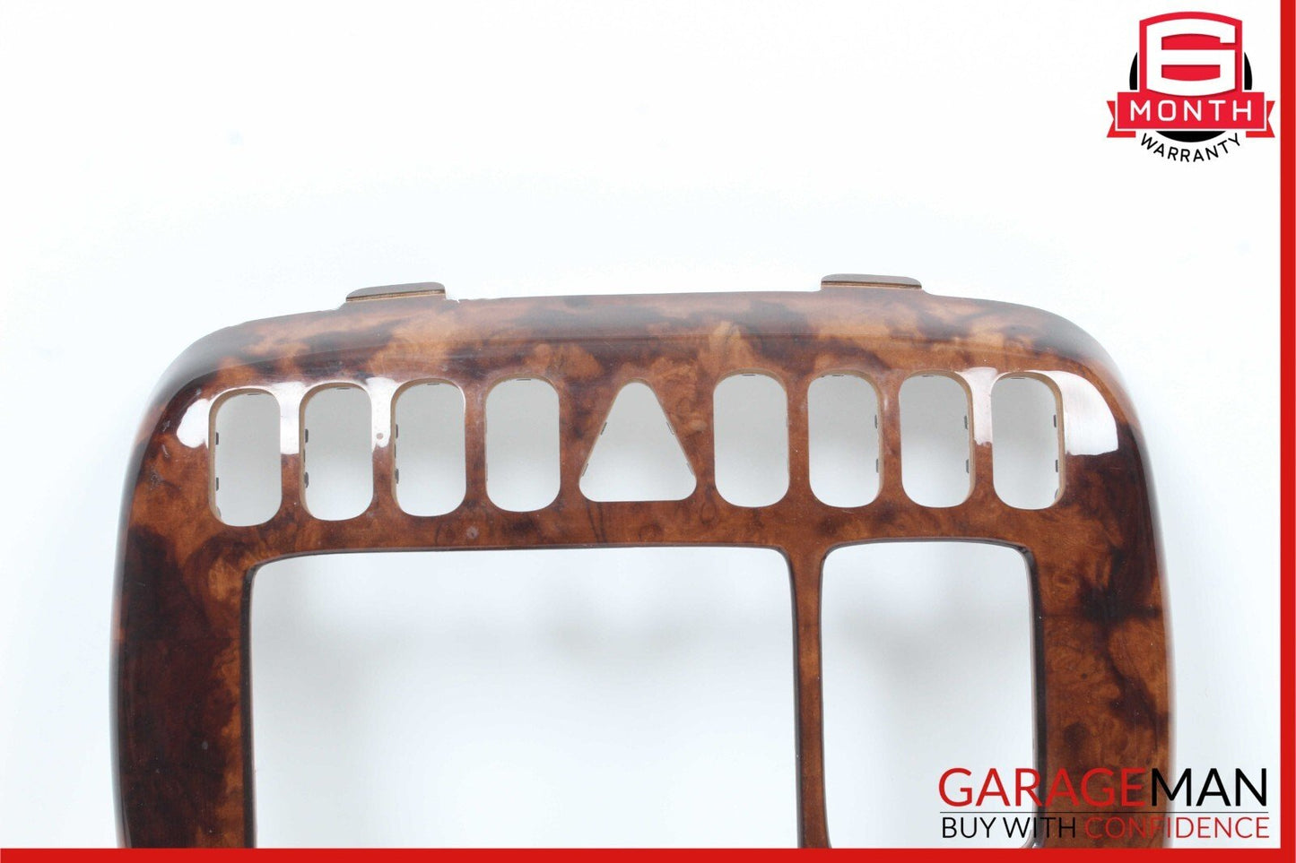 00-02 Mercedes W215 CL55 AMG Center Console Radio Trim Panel Bezel Wood OEM