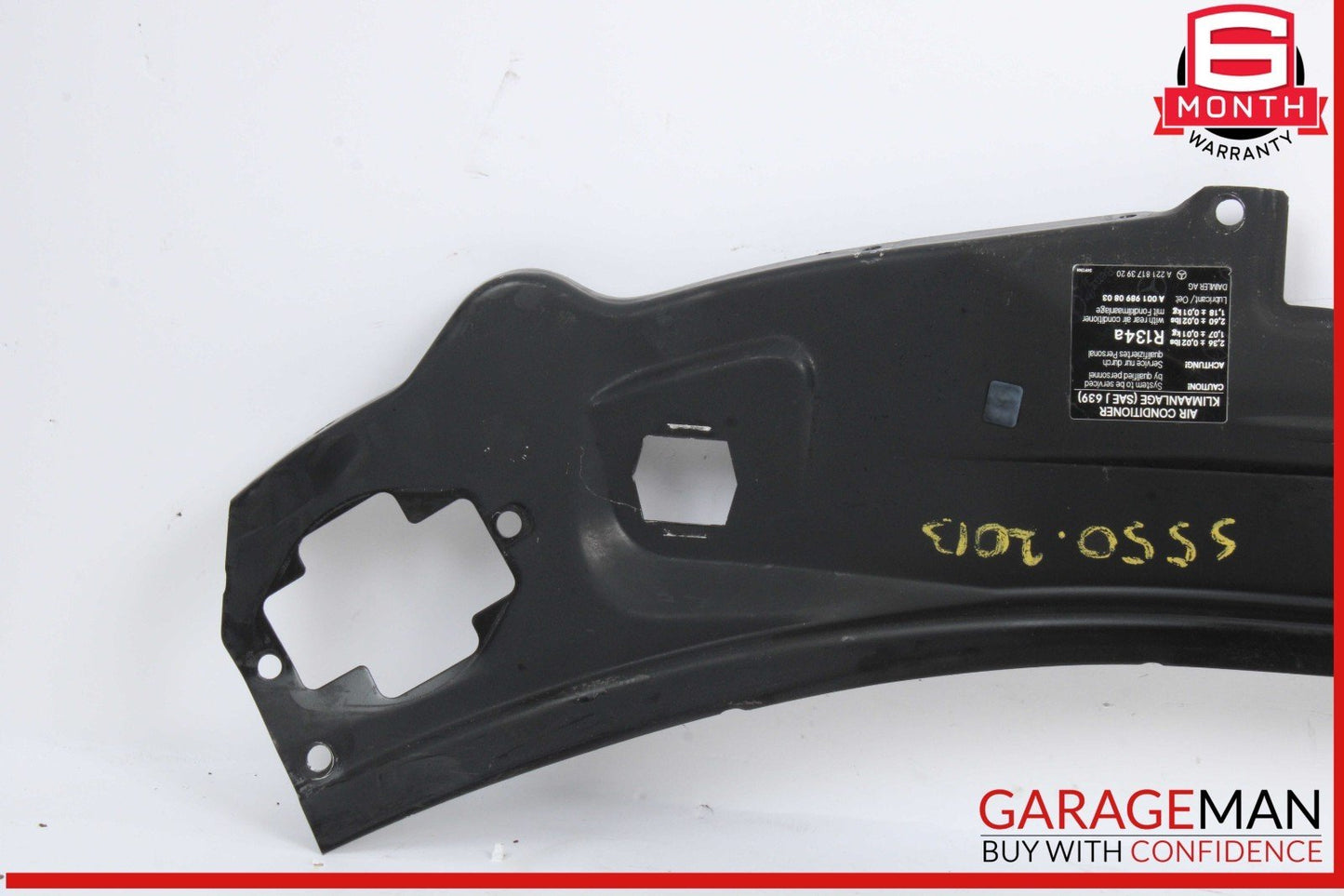 07-13 Mercedes W221 S550 Front Upper Radiator Core Support Headlight Bracket Bar