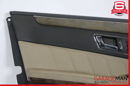 10-13 Mercedes W212 E350 E550 Front Left Side Interior Door Panel Assy Beige
