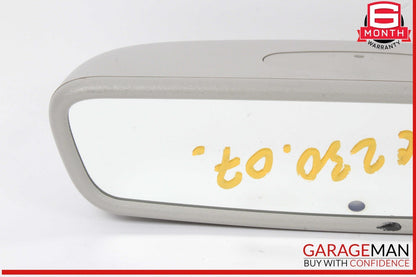 01-07 Mercedes W203 C230 C320 Interior Upper Rear View Mirror Gray OEM