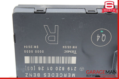 06-11 Mercedes W219 CLS500 Front Right Side Door Computer Control Module OEM