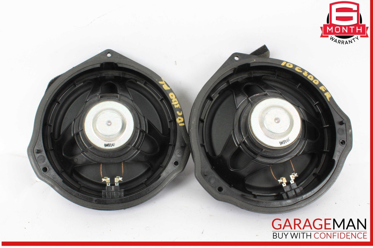 08-18 Mercedes W204 C300 Front Left & Right Door Audio Speaker Set of 2 Pc OEM