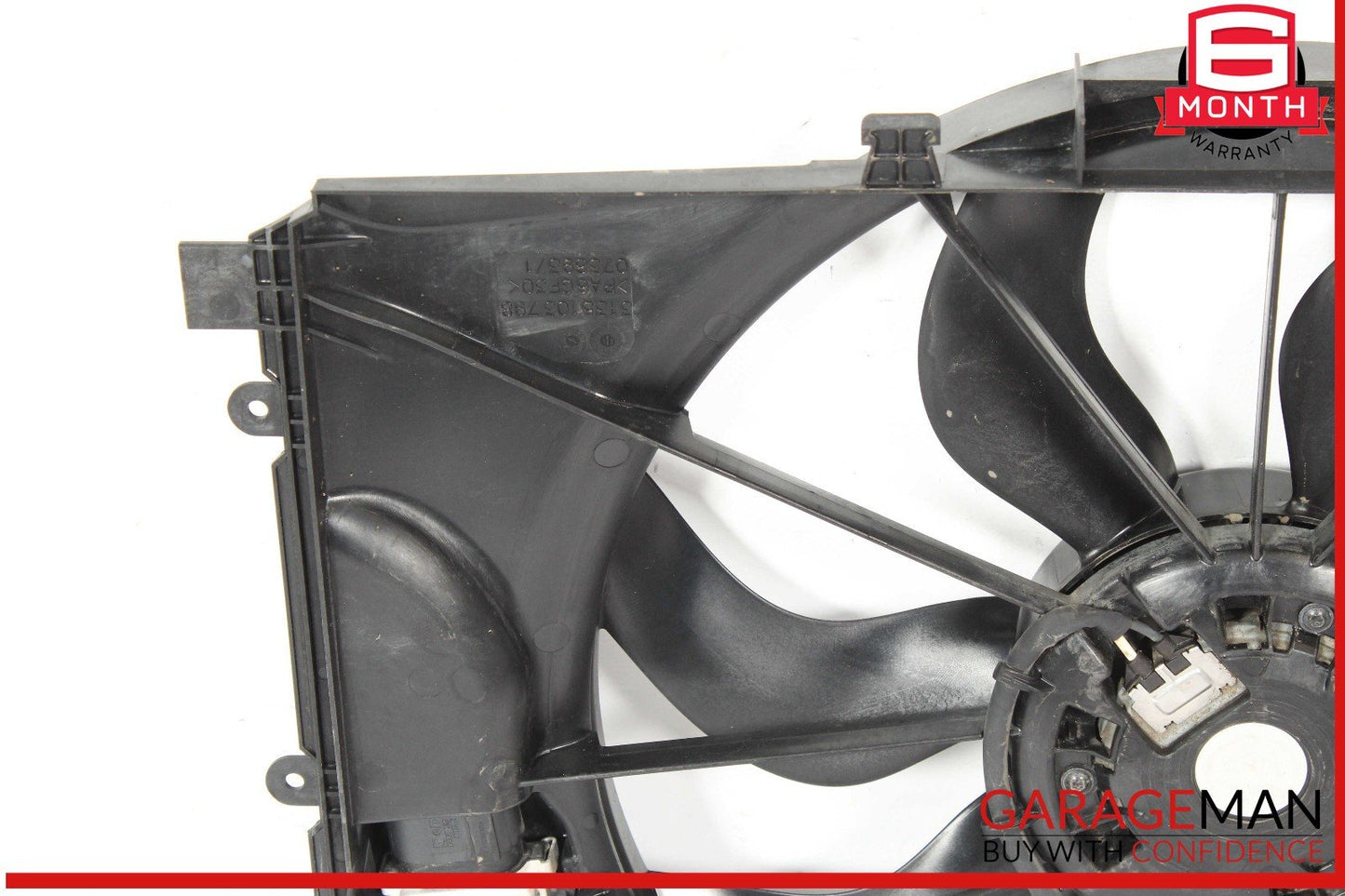 08-20 Mercedes R172 SLK250 Engine Radiator Cooling Fan Motor Assembly OEM