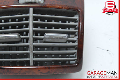 00-06 Mercedes W220 S500 Center Console Rear Air Vent 2208300654 Wood OEM