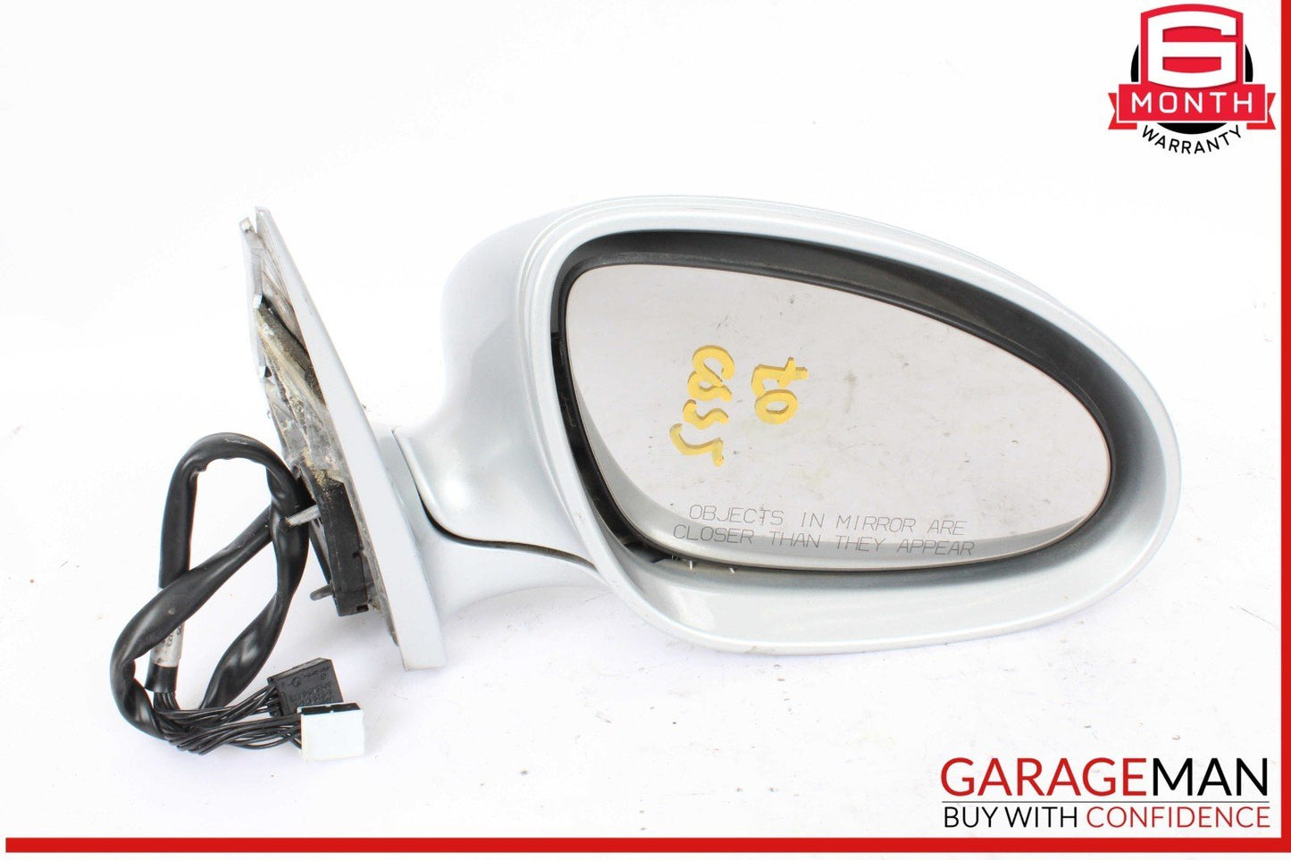 07-09 Mercedes W221 S550 S600 Front Right Side Door Rear View Mirror Silver OEM