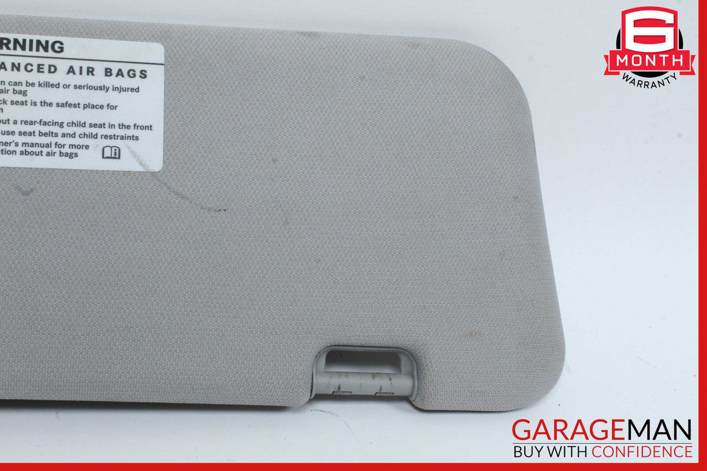 06-11 Mercedes W219 CLS550 Front Left Side Sunvisor Sun Visor Shade Suede Gray