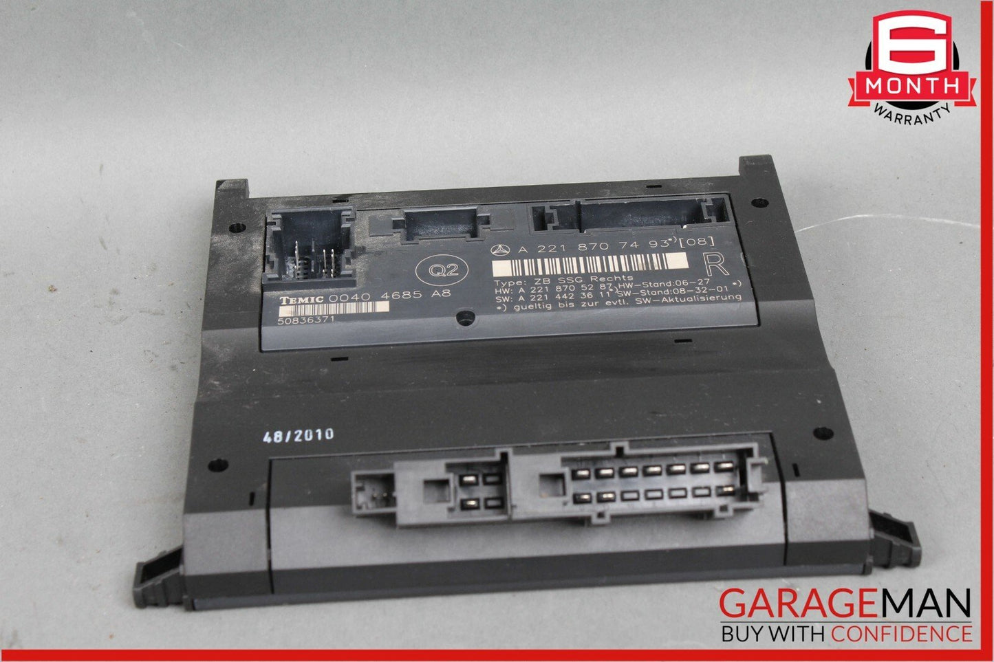 07-13 Mercedes W221 S550 S400 Front Right Under Seat Computer Control Module OEM