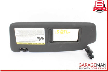 13-18 Audi Q5 Q3 Front Left Driver Side Sun Visor Sunvisor Black 8K0857551 OEM