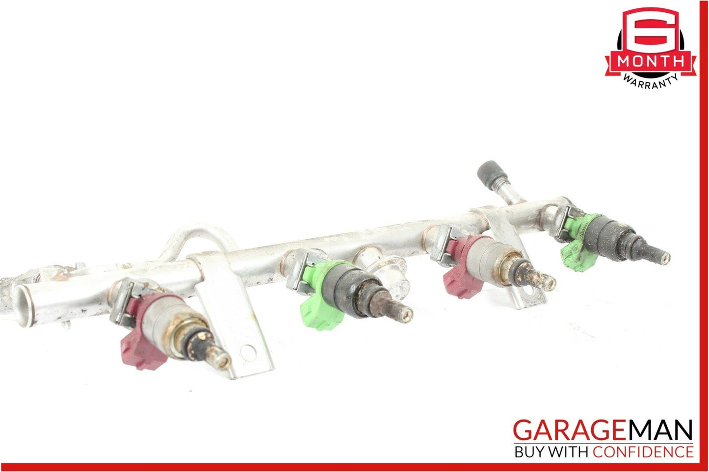 03-05 Mercedes W203 C230 1.8L Fuel Injection Rail Line w/ Injectors Assembly OEM
